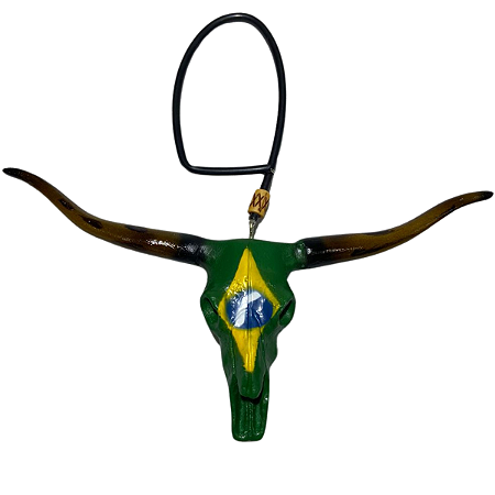 LongHorn Brasil Cabeça De Boi Para Retrovisor Pintura Fosca